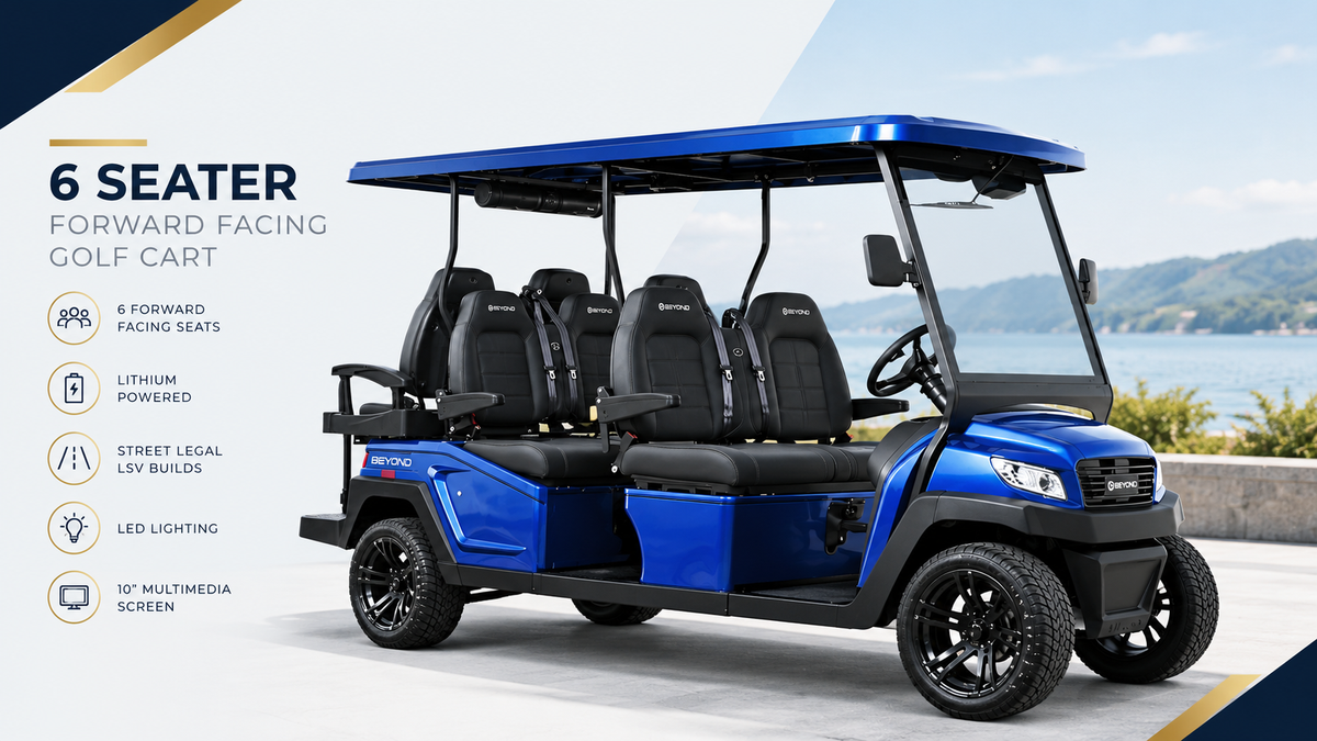 6 Seater Forward Facing Golf Cart
