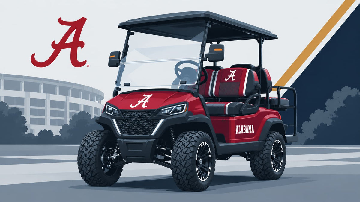 Alabama Crimson Tide Golf Cart – Backyard Escapism, Inc