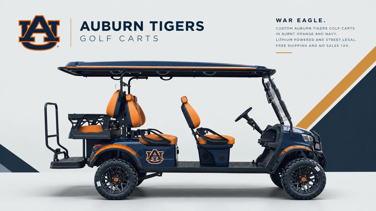 Auburn Tigers Golf Cart – Backyard Escapism, Inc