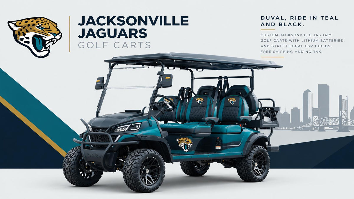 Jacksonville Jaguars Golf Cart – Backyard Escapism, Inc