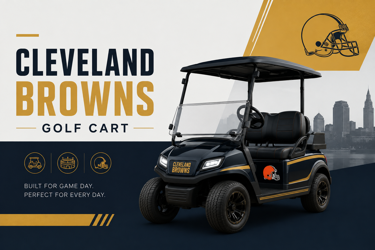 Cleveland Browns Golf Cart                      – Backyard Escapism, Inc