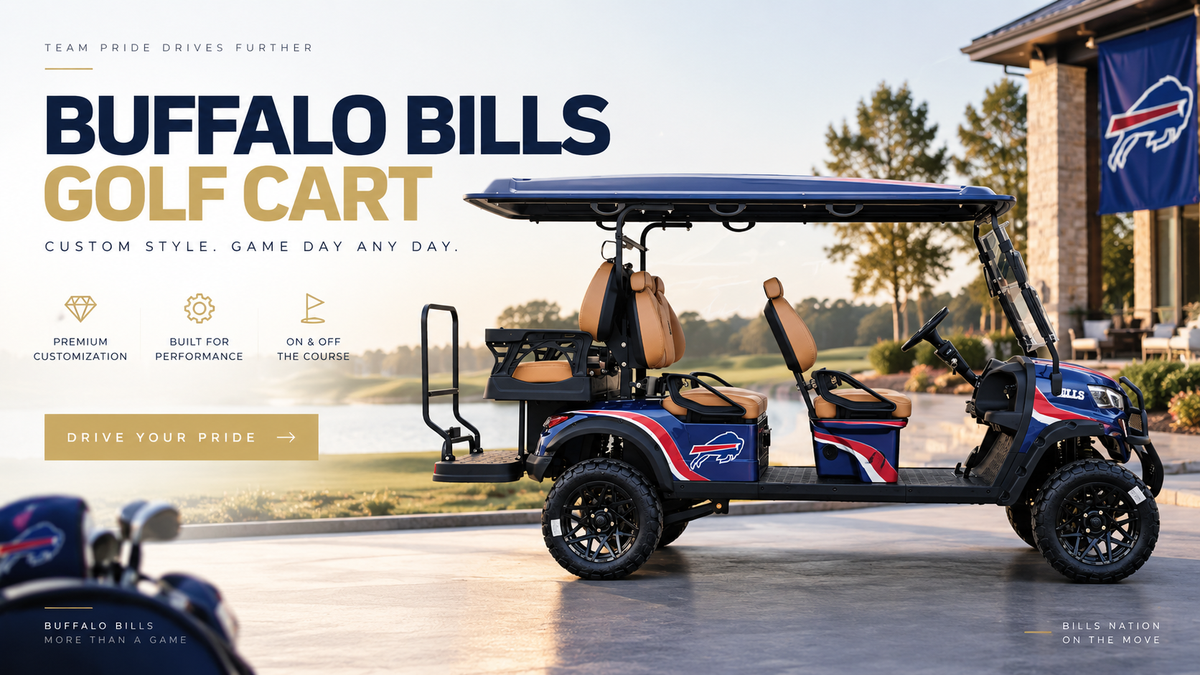 Buffalo Bills Golf Cart – Backyard Escapism, Inc