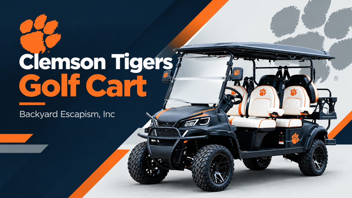 Clemson Tigers Golf Cart                      – Backyard Escapism, Inc