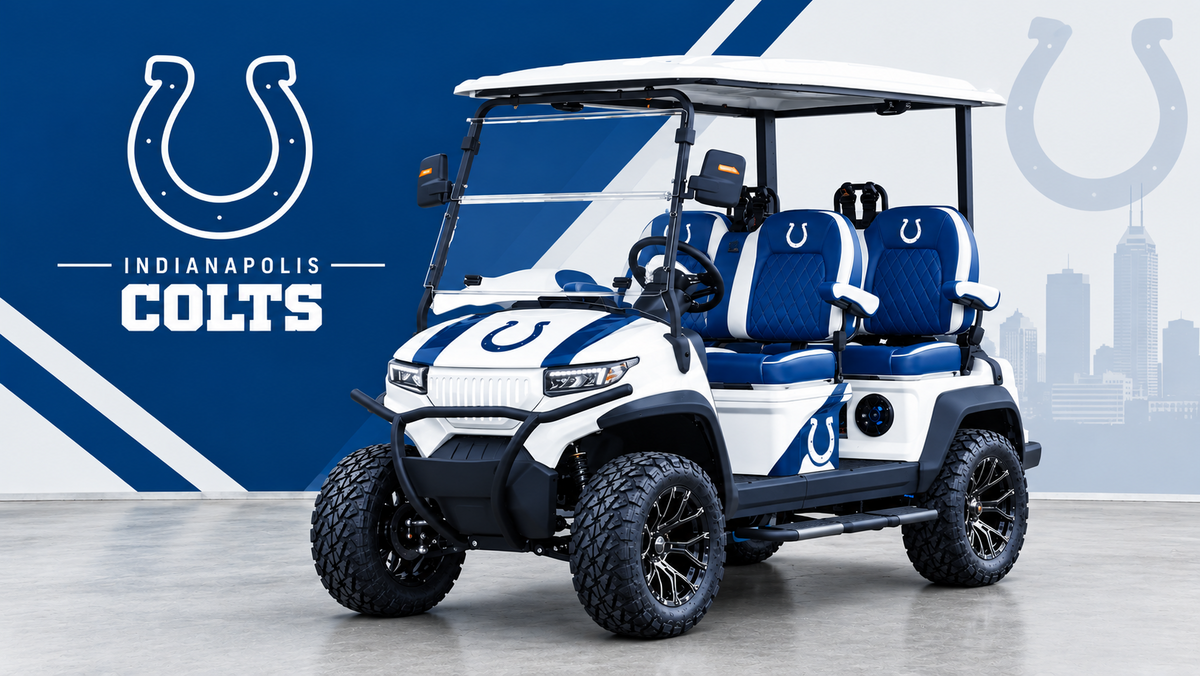 Indianapolis Colts Golf Cart – Backyard Escapism, Inc