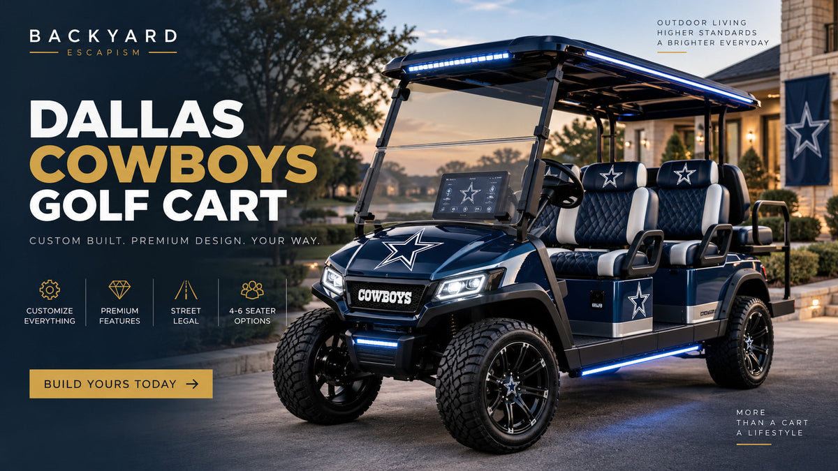 Dallas Cowboys Golf Cart – Backyard Escapism, Inc