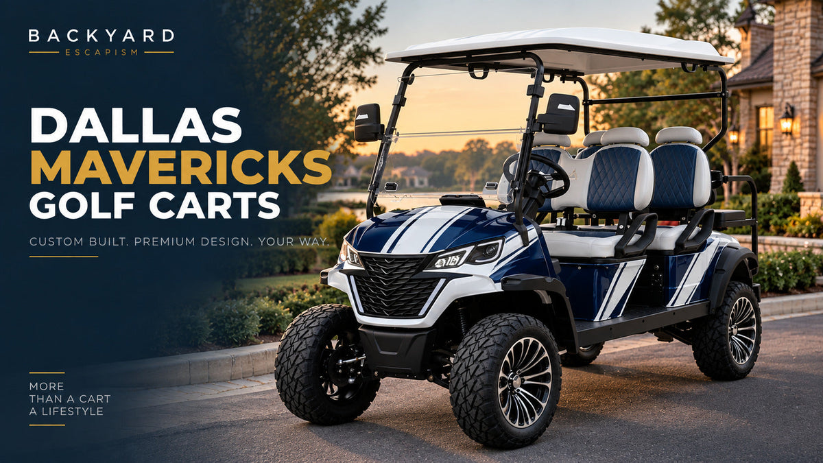 Dallas Mavericks Golf Carts – Backyard Escapism, Inc