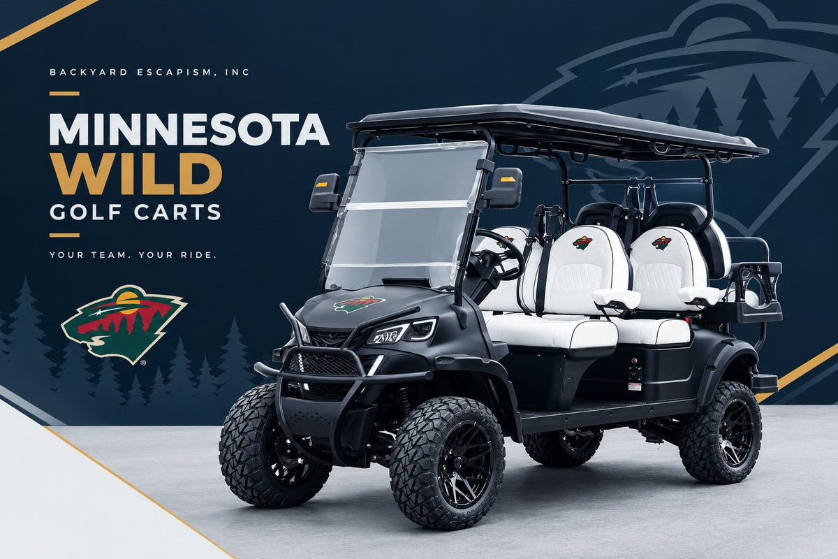 Minnesota Wild Golf Carts – Backyard Escapism, Inc