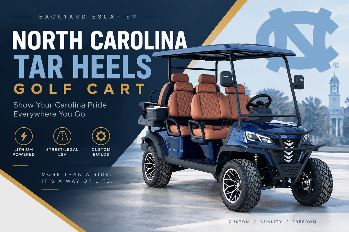 Tar Heels Golf Cart – Backyard Escapism, Inc