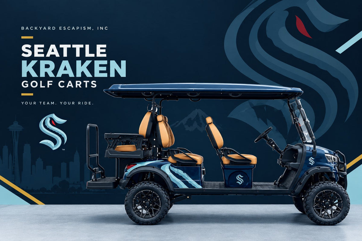 Seattle Kraken Golf Cart – Backyard Escapism, Inc