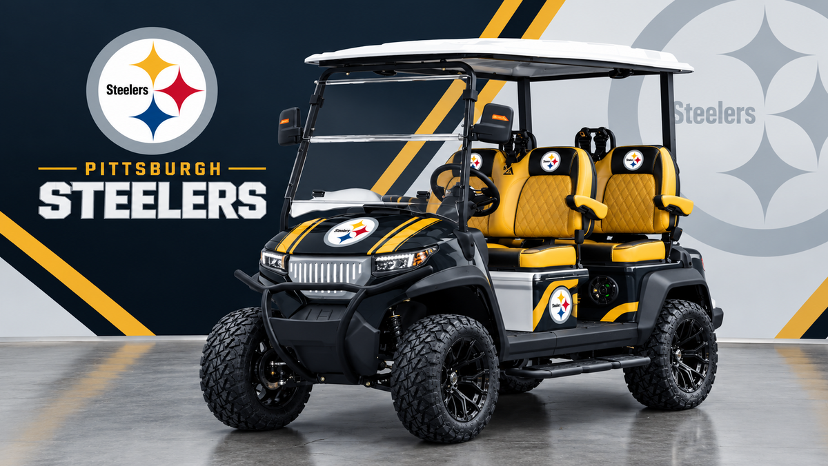 Pittsburgh Steelers Golf Cart – Backyard Escapism, Inc