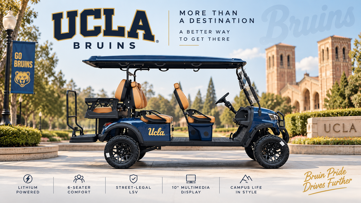 UCLA Bruins Golf Cart  – Backyard Escapism, Inc
