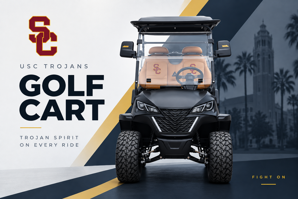 USC Trojans Golf Cart  – Backyard Escapism, Inc