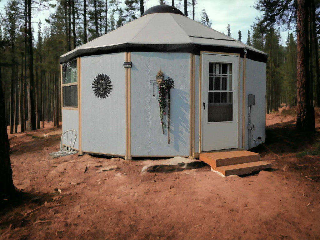 14 Wall Luxury Yurt-Cabin Kit with Solid Walls by Freedom Yurt-Cabins ...