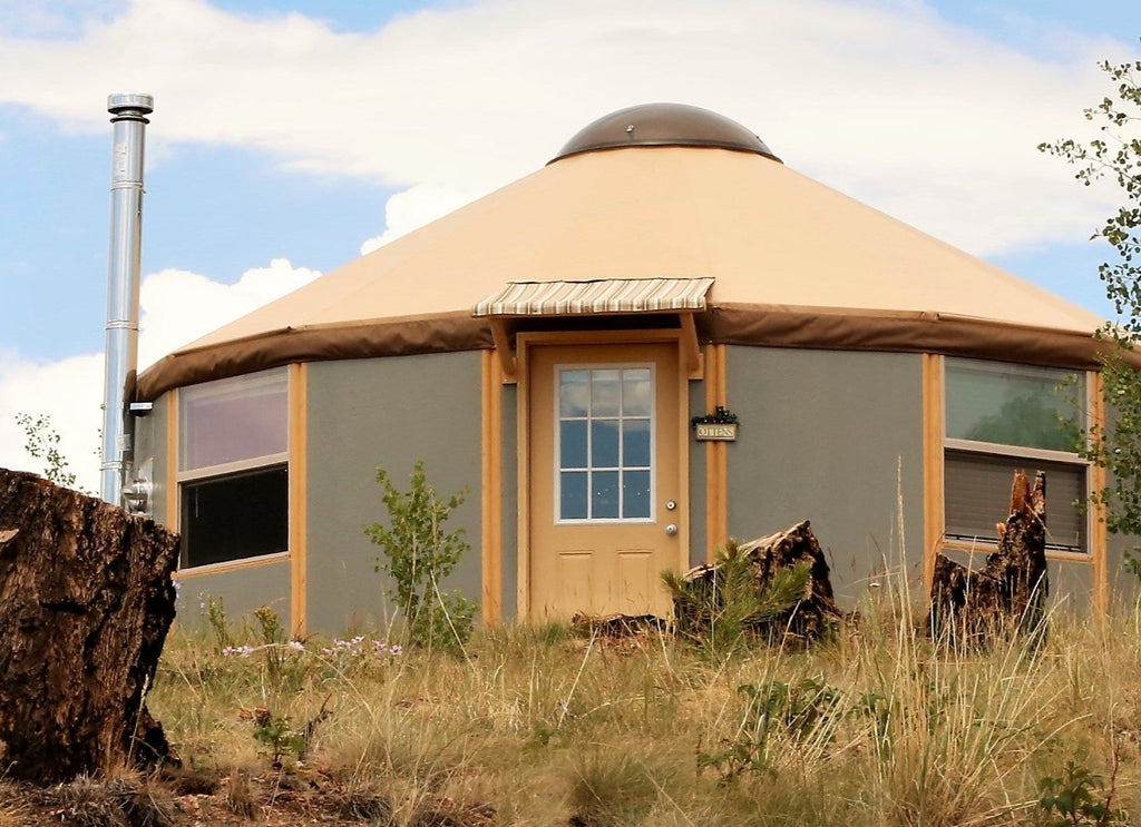 16 Wall Luxury Yurt-Cabin Kit with Solid Walls by Freedom Yurt-Cabins ...