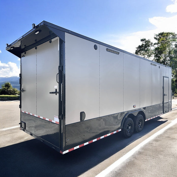 26ft Enclosed Trailer Custom by Diamond Trailers, 8.5 x 26 Ultimate Auto, ATV, and Toy Hauler – Premium Build Cargo, Landscape, or Race Trailer