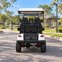 Signal White 6 Forward Golf Cart With Black Seats - 48V Non-Lifted Golf Cart LSV