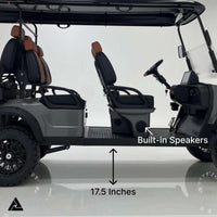 6 Seater Golf Cart Street Legal 72v Lithium Electric LSV with LED Lights