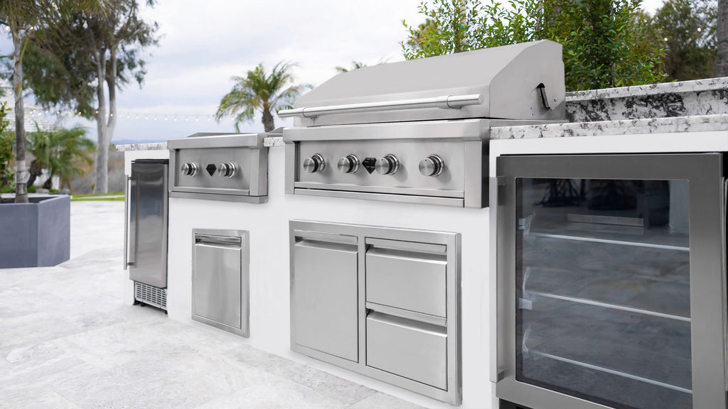 Diamond Grills Outdoor Kitchen Kit No. 1 - Modular Built In Grill BBQ ...