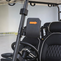 Signal White 6 Forward Golf Cart With Black Seats - 48V Non-Lifted Golf Cart LSV