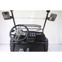 Oyster White 4 Forward Golf Cart With Beige Seats - 206ah Extended Range Golf Cart LSV Lifted