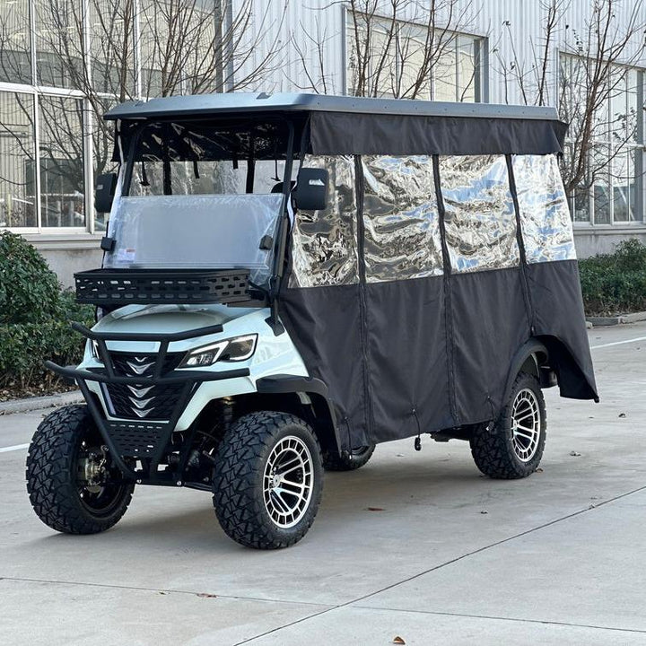 Mint Green 6 Seater Golf Cart - 72v Lithium with Adjustable Armrests