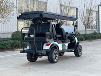 Mint Green 6 Seater Golf Cart - 72v Lithium with Adjustable Armrests