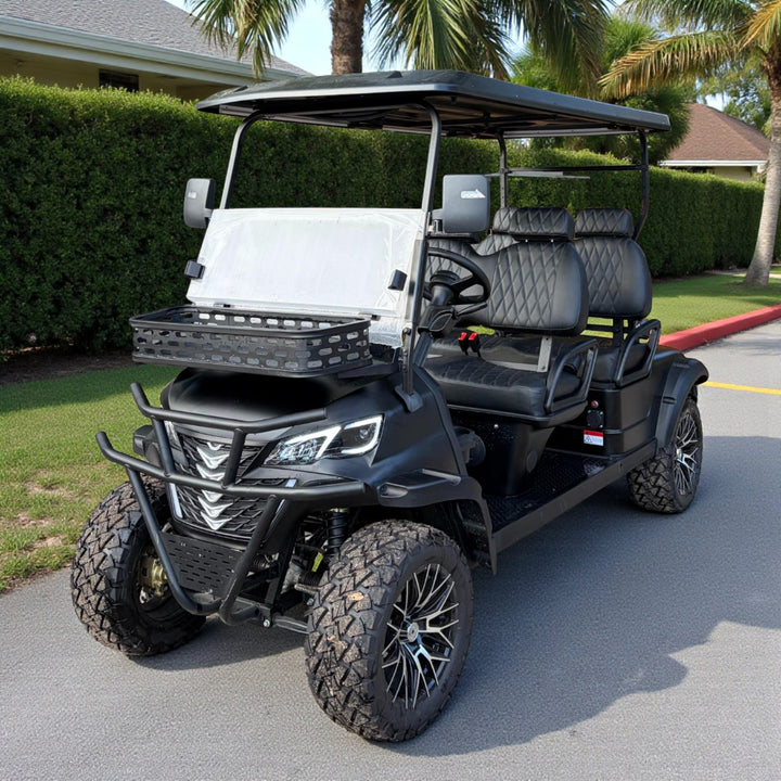 Matte Black 4 Forward 72v Lithium Golf Cart