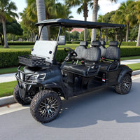 Matte Black 4 Forward 72v Lithium Golf Cart