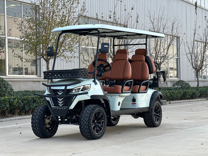 Mint Green 6 Seater Golf Cart - 72v Lithium