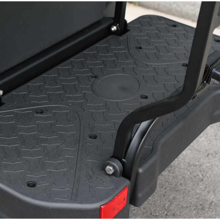 Sapphire Blue 6 Seater Golf Cart With Camel Seats - 48V Lifted Golf Cart LSV