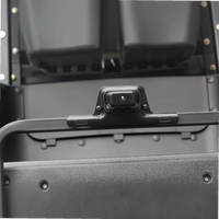 Black Grey 4 Forward Golf Cart With Medium Grey Seats - 48v Lithium Electric LSV Lifted