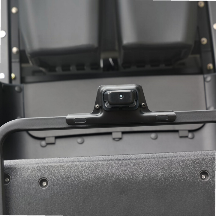 Black Grey 4 Forward Golf Cart With Medium Grey Seats - 48v Lithium Electric LSV Lifted