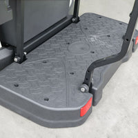 Agate Gray 6 Seater Golf Cart With Dark Brown Seats - 206ah Extended Range Golf Cart LSV