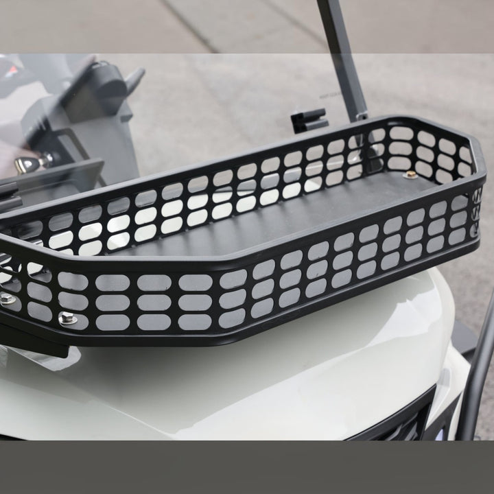 Agate Gray 6 Seater Golf Cart With Dark Brown Seats - 206ah Extended Range Golf Cart LSV