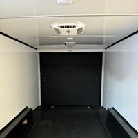 20ft Red Enclosed Trailer with Blackout Pkg, Cabinets, Finished Interior, A/C and Heat Strip – Premium Race Trailer