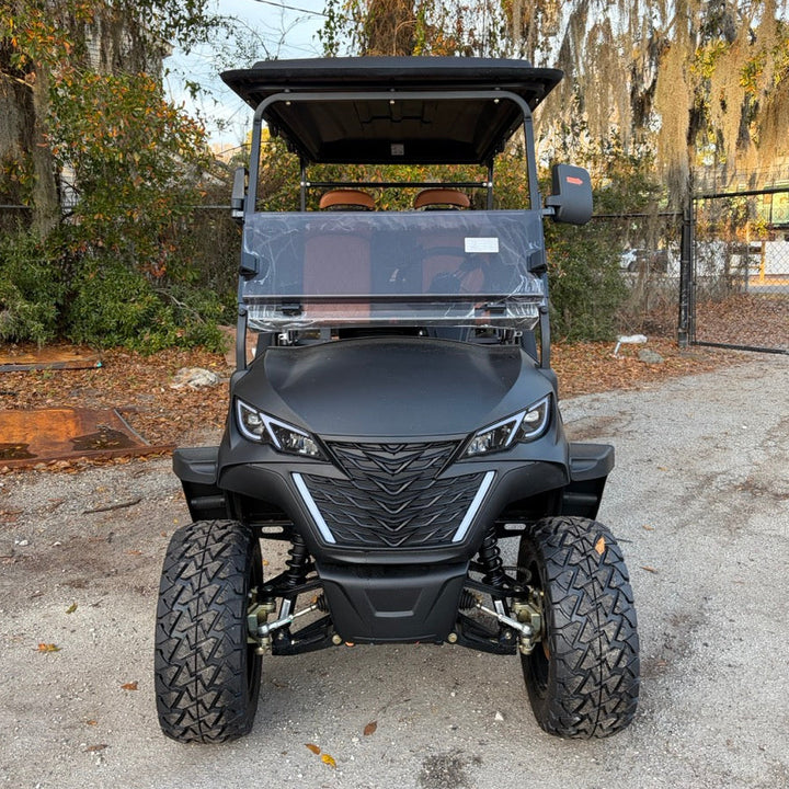 Matte Black 6 Seater 206ah Extended Range Golf Cart