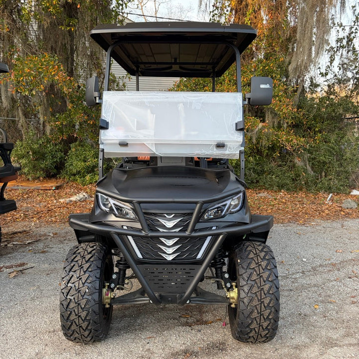 Matte Black 4 Seater 72v Lithium Golf Cart