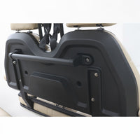 Oyster White 4 Forward Golf Cart With Beige Seats - 206ah Extended Range Golf Cart LSV Lifted