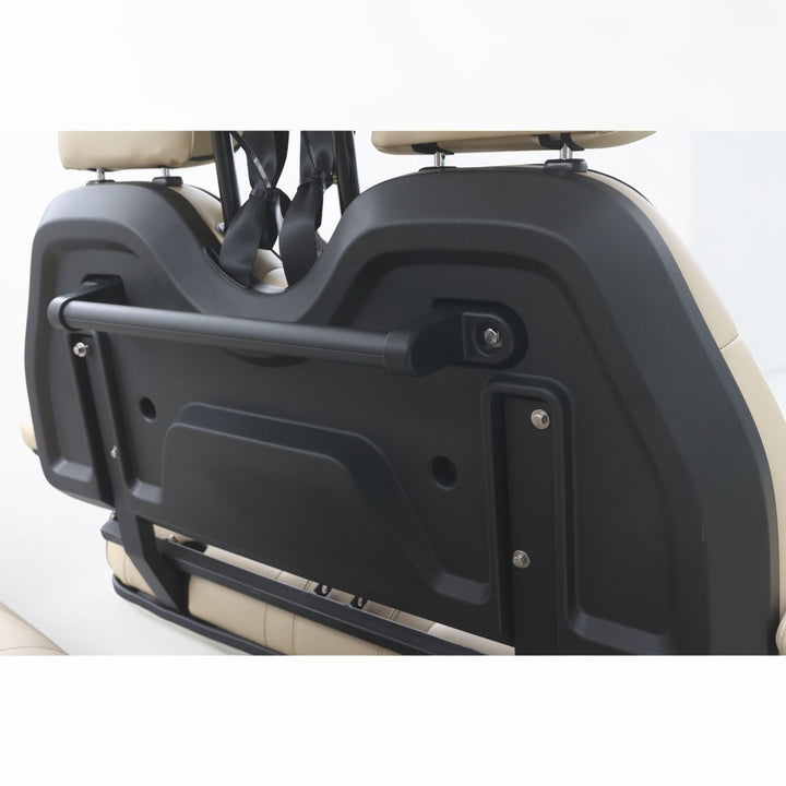 Oyster White 4 Forward Golf Cart With Beige Seats - 206ah Extended Range Golf Cart LSV Lifted