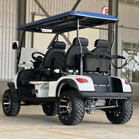 White 4 Seater Golf Cart - 72v Lithium