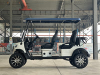 White 4 Seater Golf Cart - 72v Lithium