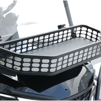 Jet Black 6 Seater Golf Cart With Saddle Seats - 206ah Extended Range Golf Cart LSV