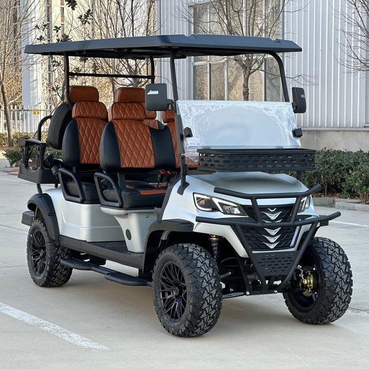 Space Gray - Matte 6 Seater Golf Cart - 72v Lithium