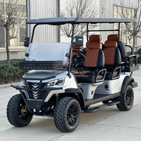 Space Gray - Matte 6 Seater Golf Cart - 72v Lithium