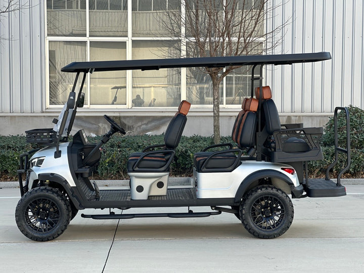 Space Gray - Matte 6 Seater Golf Cart - 72v Lithium