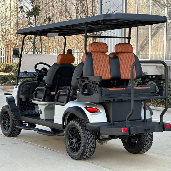 Space Gray - Matte 6 Seater Golf Cart - 72v Lithium