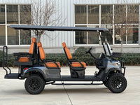 Gunmetal 6 Seater Golf Cart - 72v Lithium