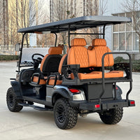 Gunmetal 6 Seater Golf Cart - 72v Lithium