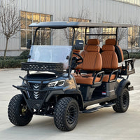 Gunmetal 6 Seater Golf Cart - 72v Lithium