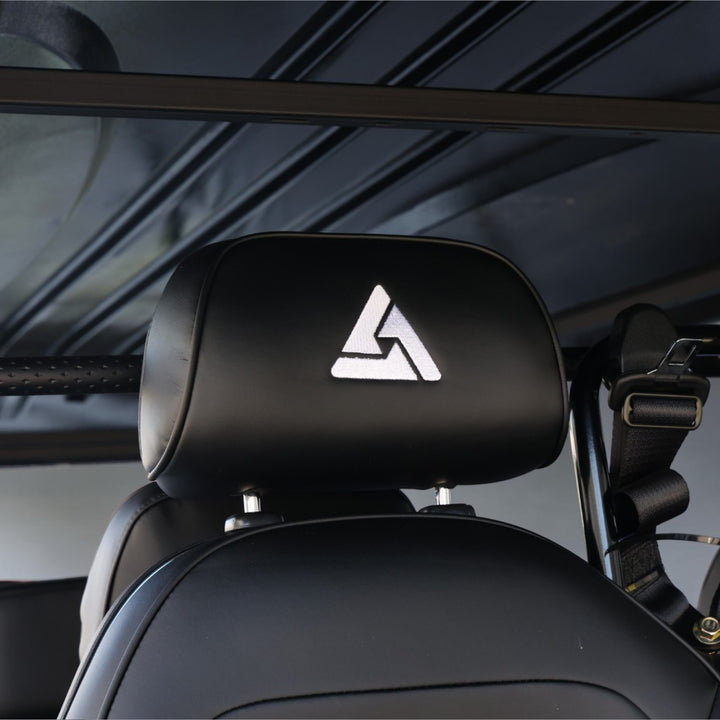 Jet Black 8 Seater Golf Cart With Black Seats - 206ah Extended Range Golf Cart LSV